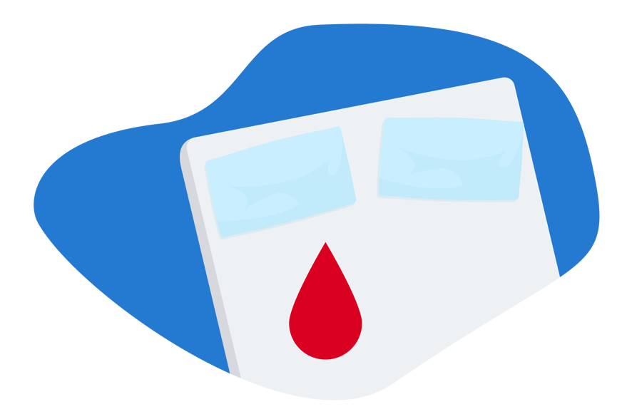 blood on a mattress